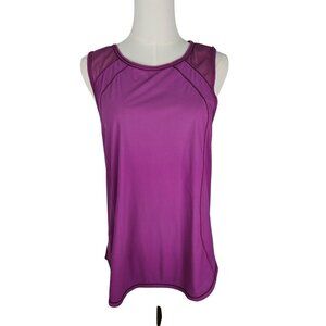 Lululemon Sculpt Tank Top Sz Medium Purple Sleeveless Athletic With Mesh Back